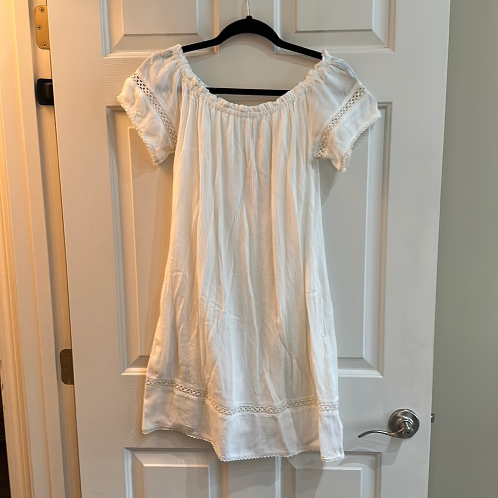 Silver Jeans White Boho Peasant Dress